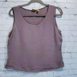 Caslon Silk Sleeveless Top L